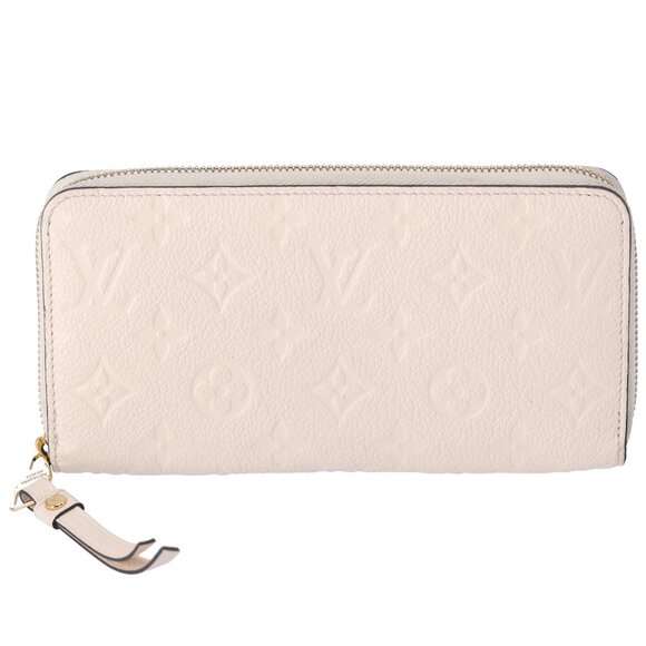 Louis Vuitton Zippy Wallet Monogram Empreinte Long Wallet M82212 Creme - Picture 1 of 7